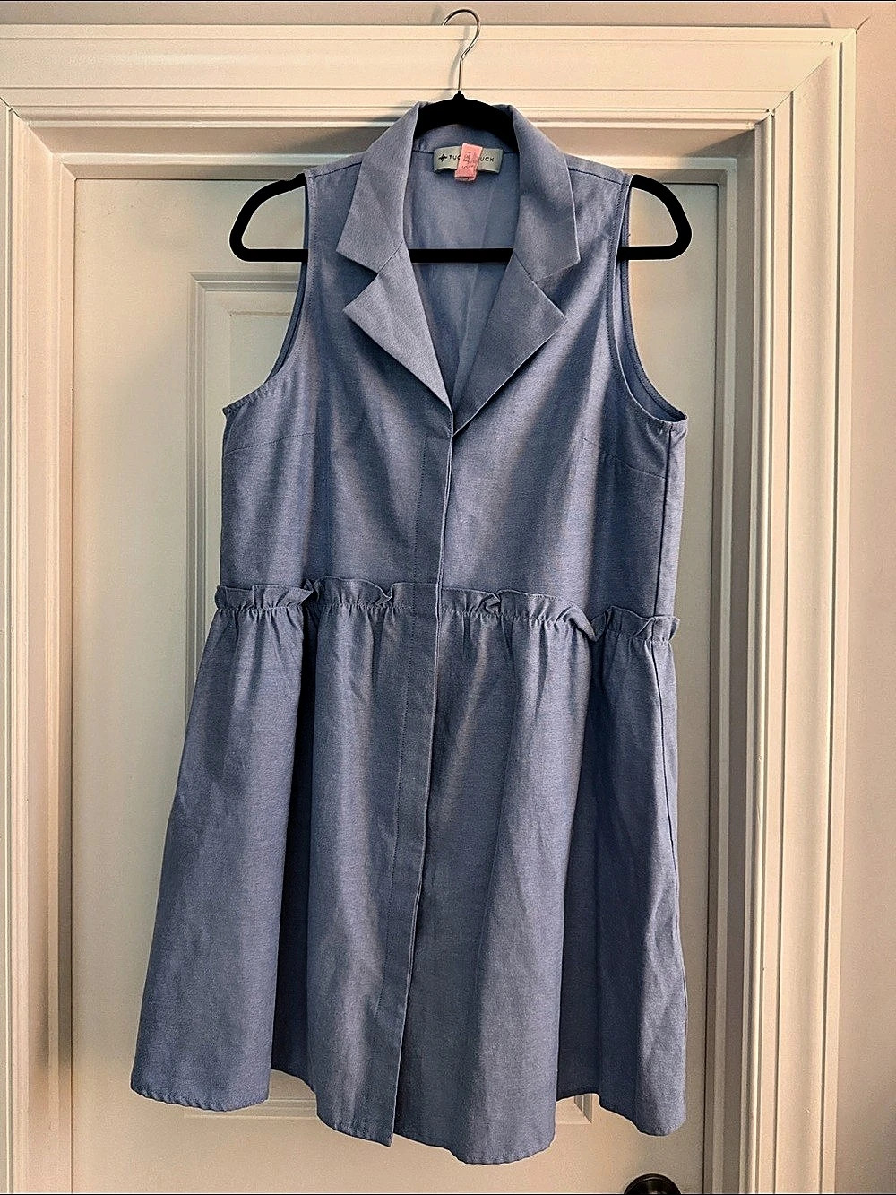 Tuckernuck Blue Collared Mini Dress Like New
